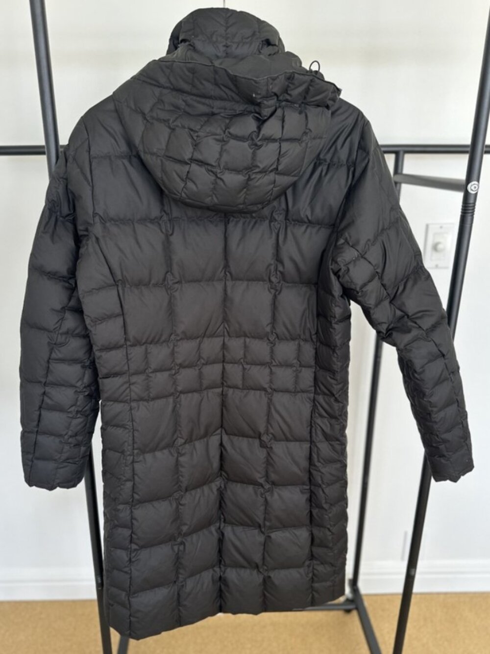 Patagonia Down With It Black Goose Down Parka Women's L - Picture 3 of 5